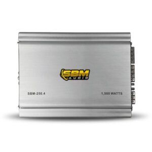 AMPLIFICADOR DE 1500 WATTS 4 CANALES CLASE AB SBM AUDIO 250.4