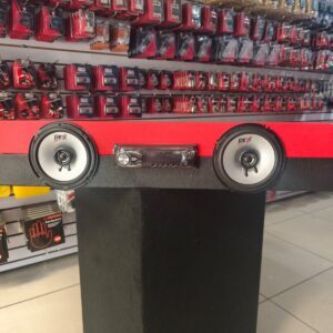BASE TAXIMOTO + COMBO DE RADIO CON 2 BOCINAS COAXIALES DE 6.5" REX AUDIO