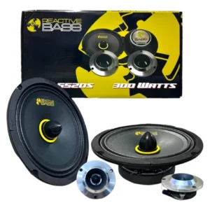 SET DE 4 PZS. DE MEDIOS DE 6.5" CON TWEETER REACTIVE BASS