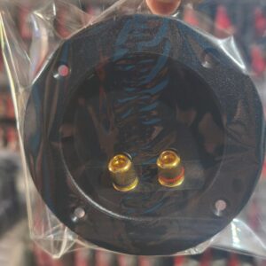TERMINAL DE CONECTORES P/SUBWOOFER REDONDOS DE 3", KRACK AUDIO