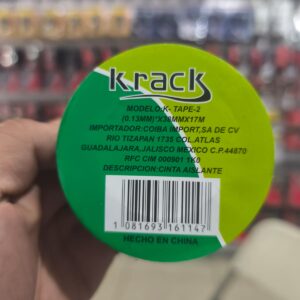 CINTA DE AISLAR DE 1.5" * 17 MTS. KRACK AUDIO