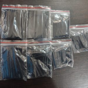 KIT TERMOCONTRACTIL NEGRO DIFERENTES MEDIDAS DE 100 PZS.,