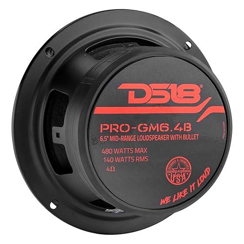 MEDIO PUNTA DE BALA ROJO DE 6.5" DS18 (PAR) - Imagen 5
