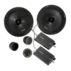 COMBO DE COMPONENTE DE 2 VIAS DE 6.5" Y TWEETER DE PASTILLA KICKER (PAR)