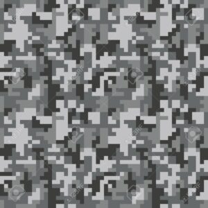 LONA CAMUFLAJE GRIS PIXELEADA, YARDA