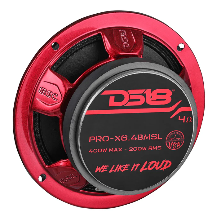 MEDIO PUNTA DE BALA ROJO DE 6.5" DS18 (PAR) - Imagen 6