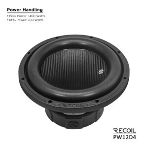 SUBWOOFER DE 12" DE 700 RMS RECOIL