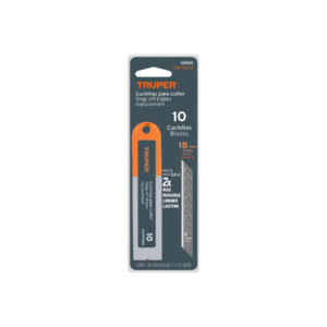 CUCHILLA UNIVERSALES P/BISTURI DE 18MM. SET DE 10 PZS. TRUPER