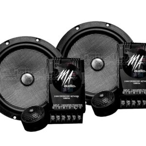COMBO DE COMPONENTE DE 2 VIAS DE 6.5" Y TWEETER DE PASTILLA MA AUDIO (PAR)