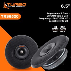 MEDIO CON TROMPETA 6.5" TURBO (PAR)