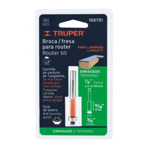 BROCA P/ROUTER CORTE RECTO DE 3/8, TRUPER
