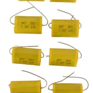 CAPACITOR PARA TWEETER 3.3UF DE 250V. SET DE 10 PZS.