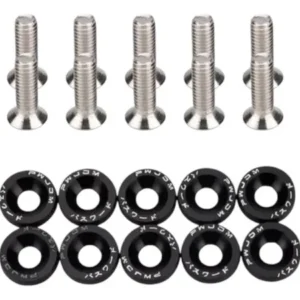 TORNILLO CROMADO C/ROLDANA NEGRA UNIVERSALES SET 10 PZS. PASSWORD:JDM