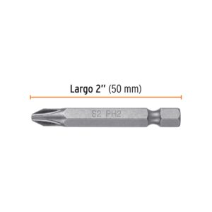 PUNTA P/DESARMADOR PHILLIPS IMPACTO #2 * 2", TRUPER